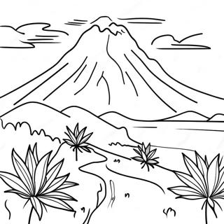 Colorful Bolivia Landscape Coloring Page 64244-51498