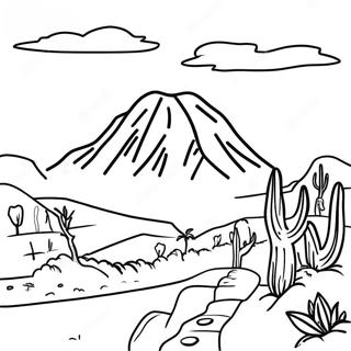 Colorful Bolivia Landscape Coloring Page 64244-51499