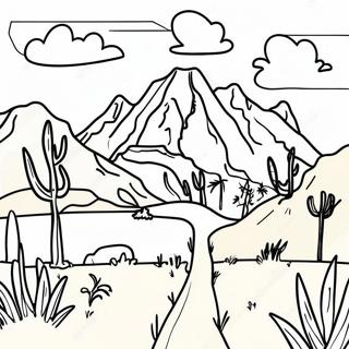 Colorful Bolivia Landscape Coloring Page 64244-51500