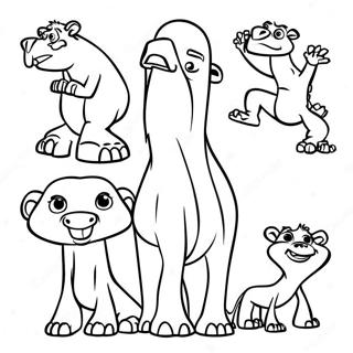 Ice Age 3 Coloring Pages