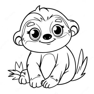 Sid The Sloth Funny Coloring Page 64254-51505