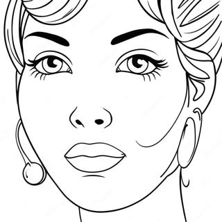 Blank Face Template Coloring Page 64263-51516