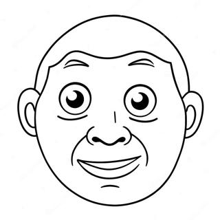 Blank Face Template Coloring Pages