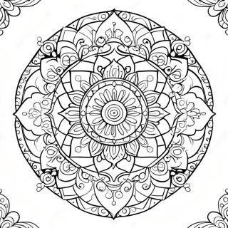 Spiritual Mandala Coloring Page 6426-5238