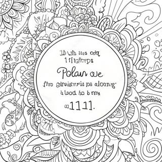 Psalm 119 11 Verse With Colorful Borders Coloring Page 64304-51546