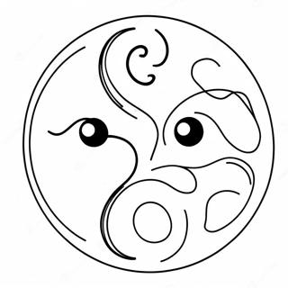 Sun And Moon Yin Yang Coloring Pages