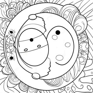 Sun And Moon Yin Yang Coloring Page 64313-51550