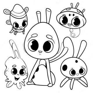 Beat Bugs Colorful Characters Coloring Page 64333-51566