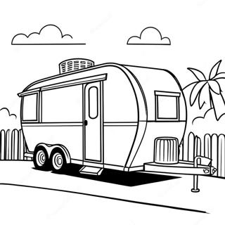 Colorful Horse Trailer On The Road Coloring Page 64354-51585