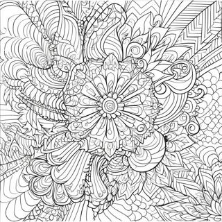 Fractal Mandala Coloring Page 64363-51589