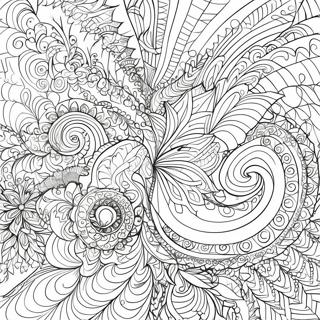 Intricate Fractal Patterns Coloring Page 64364-51594