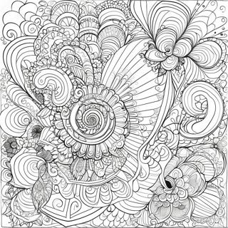 Intricate Fractal Patterns Coloring Page 64364-51595