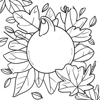 Adorable Autumn Leaves Coloring Page 64374-51601