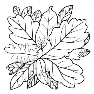 Adorable Autumn Leaves Coloring Page 64374-51602