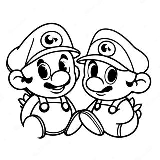 Baby Mario And Luigi Coloring Pages