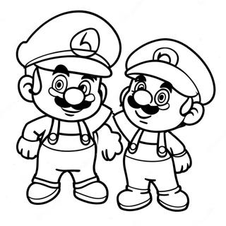 Baby Mario And Luigi Coloring Page 64383-51608