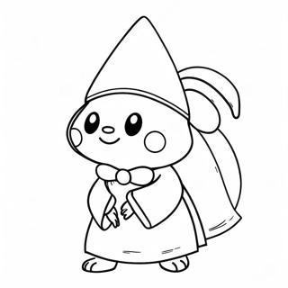 Ralsei With Adorable Hat Coloring Page 64394-51619