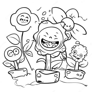 Plants Vs Zombies 2 Coloring Pages