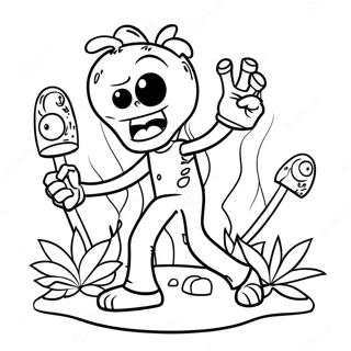 Plants Vs Zombies 2 Coloring Page 64403-51624