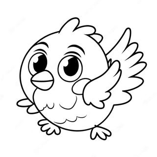 Colorful Angry Birds Stella In Flight Coloring Page 64414-51637