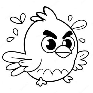 Colorful Angry Birds Stella In Flight Coloring Page 64414-51640