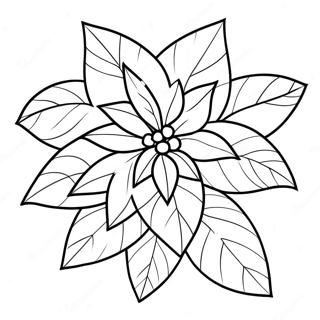 Christmas Poinsettia Coloring Page 64423-51634