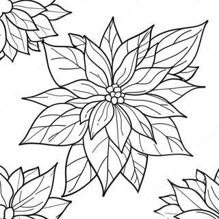 Christmas Poinsettia Coloring Page 64423-51635