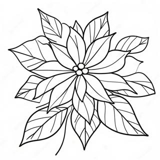 Christmas Poinsettia Coloring Page 64423-51636