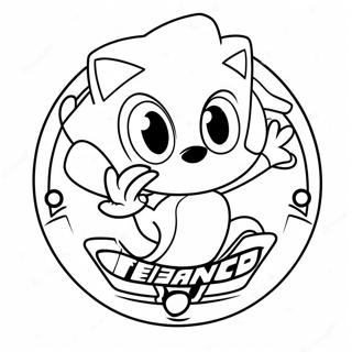 Team Sonic Racing Logo Coloring Page 64433-51648