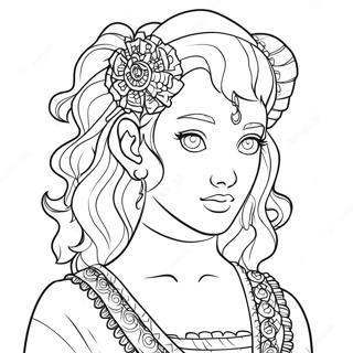 Mina Ashido Coloring Page 64443-51652