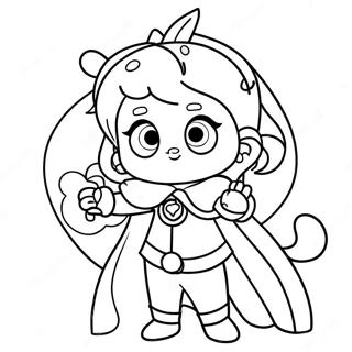 Mina Ashido In Hero Costume Coloring Page 64444-51657