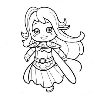 Mina Ashido In Hero Costume Coloring Page 64444-51658