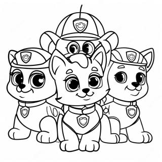 Paw Patrol Cat Pack Coloring Pages