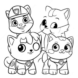 Paw Patrol Cat Pack Coloring Page 64453-51663