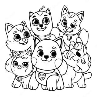 Paw Patrol Cat Pack Coloring Page 64453-51664