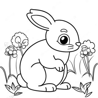 Realistic Rabbit Coloring Page 64463-51670