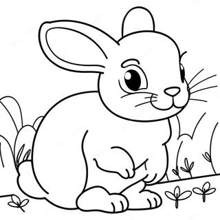 Realistic Rabbit Coloring Page 64463-51671