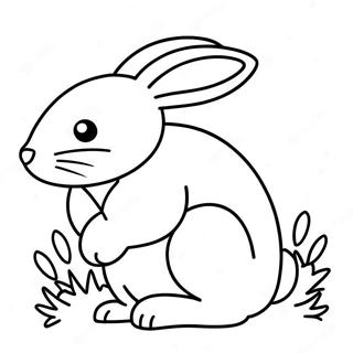 Realistic Rabbit Coloring Page 64463-51672