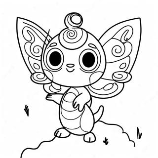 Navi Avatar With Glowing Eyes Coloring Page 64474-51689