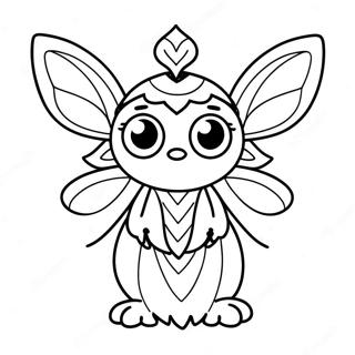 Navi Avatar With Glowing Eyes Coloring Page 64474-51690