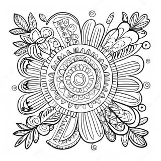 Traditional Ojibwe Patterns Coloring Page 64484-51685