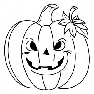 Easy Halloween Pumpkin Coloring Page 64493-51696