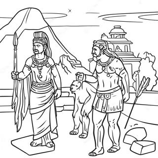 Ancient Civilizations Coloring Page 64513-51712