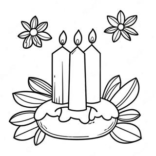 Advent Wreath Coloring Pages