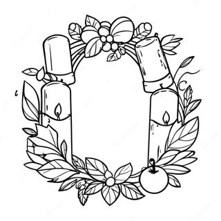 Advent Wreath Coloring Page 64533-51723