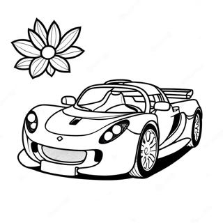 Lotus Car Coloring Pages