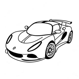 Sporty Lotus Car Coloring Page 64544-51733