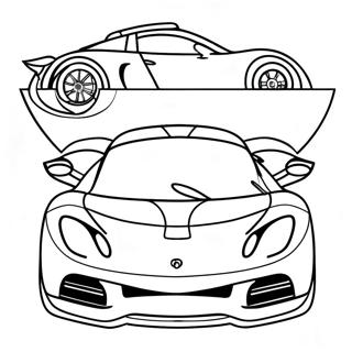 Sporty Lotus Car Coloring Page 64544-51735