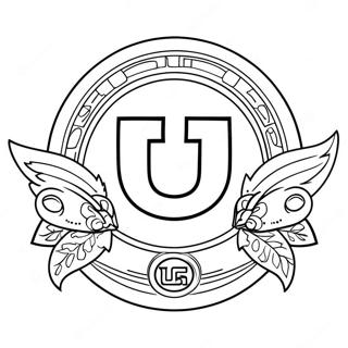 Utah Utes Logo Coloring Page 64563-51750