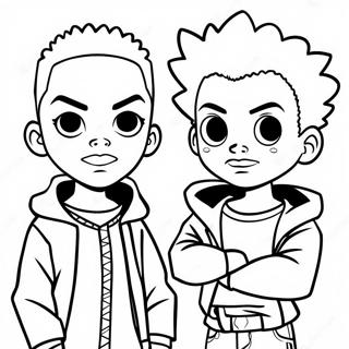 Boondocks Coloring Pages